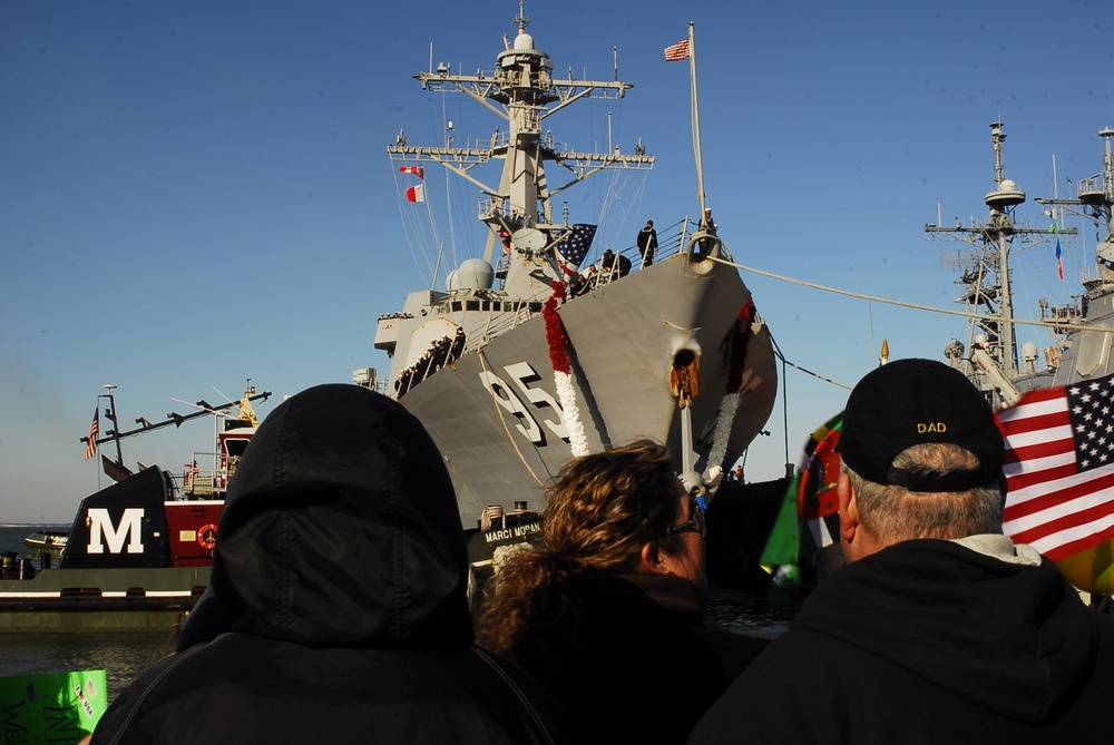 USS James E. Williams returns to port
