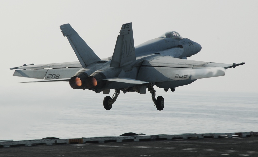 Flight operations aboard USS Nimitz