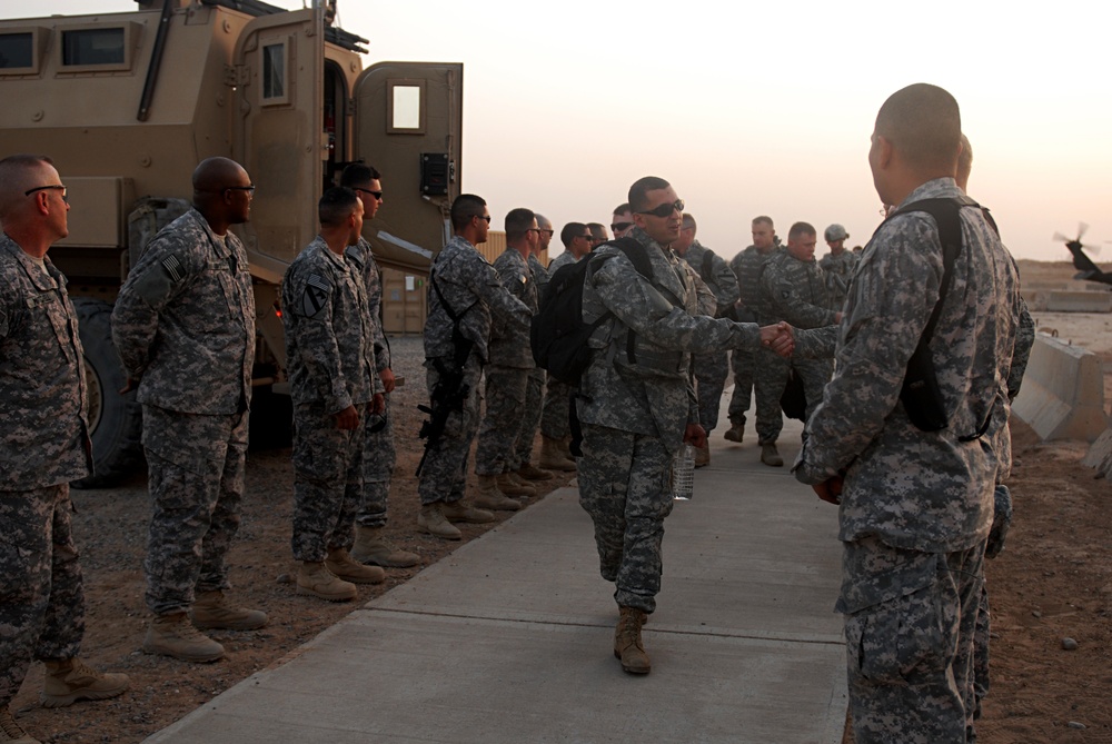 Wounded Warriors Visit COB Speicher, Iraq