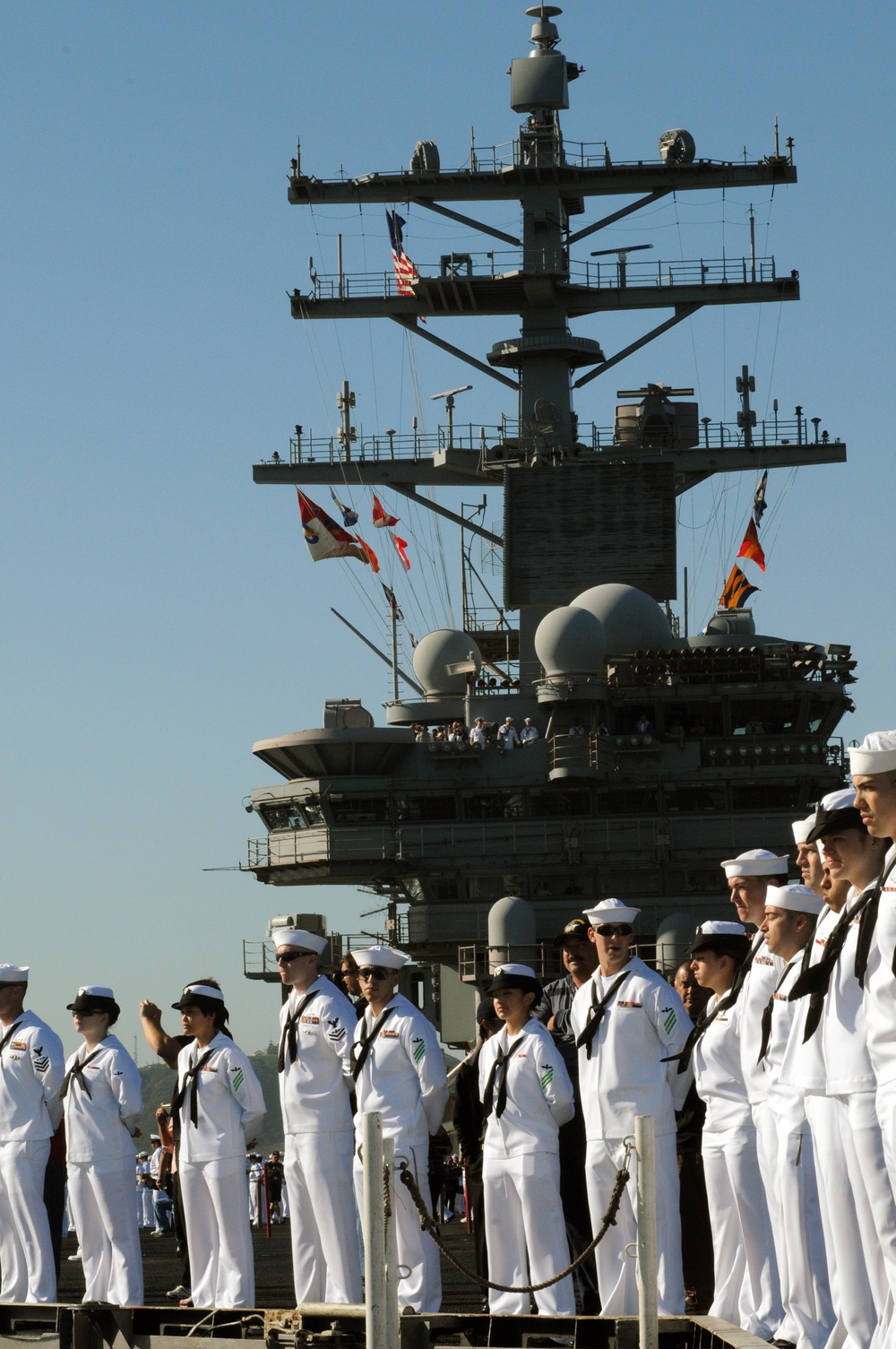USS Ronald Reagan action