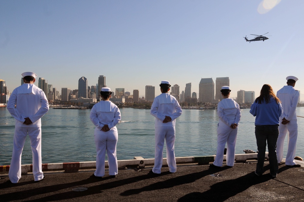 USS Ronald Reagan action