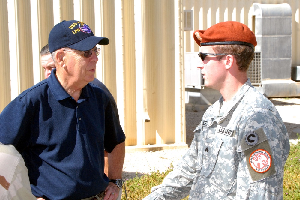 Assistant Secretary of Defense visit to Task Force Sinai