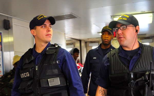 Coast Guard Conducts Ferry Sweeps for Obama Visit to NYC