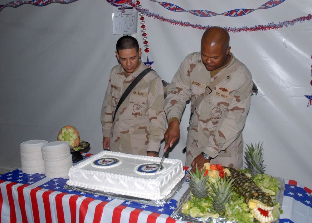 Camp Leatherneck Celebrates Navy Birthday