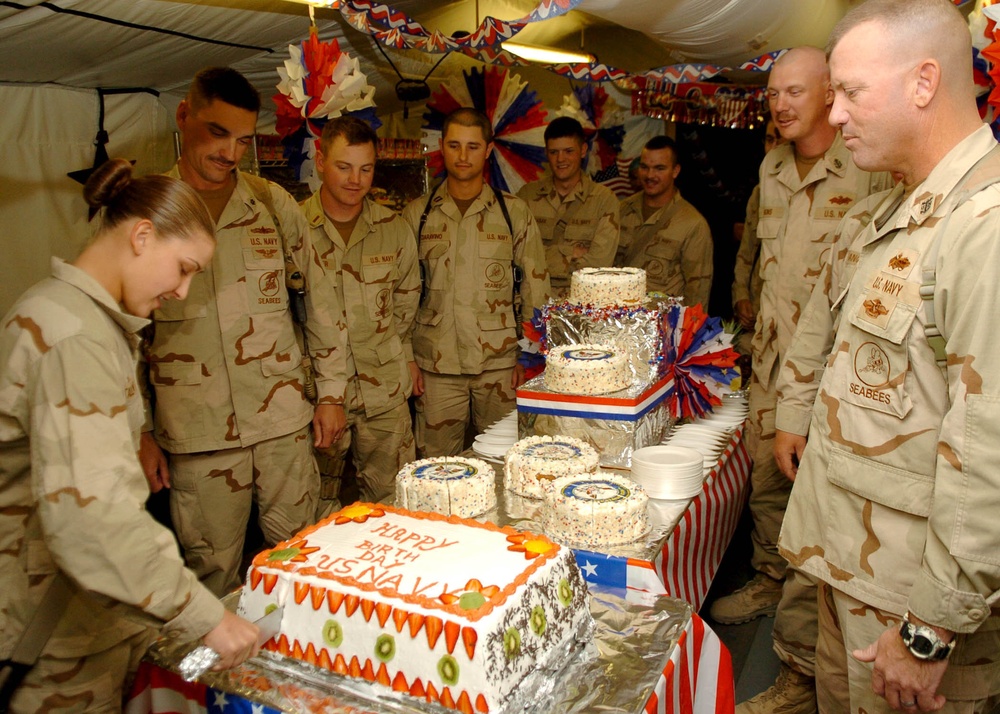 Camp Leatherneck Celebrates Navy Birthday