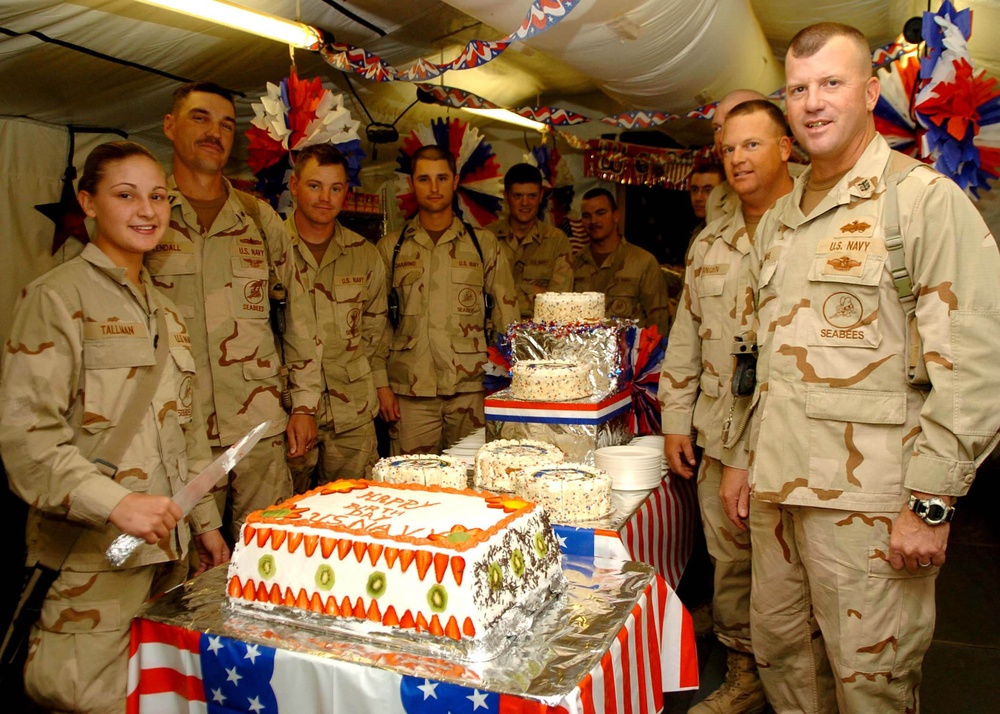 Camp Leatherneck Celebrates Navy Birthday