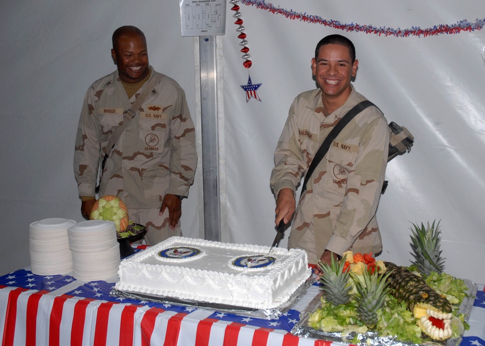 Camp Leatherneck Celebrates Navy Birthday