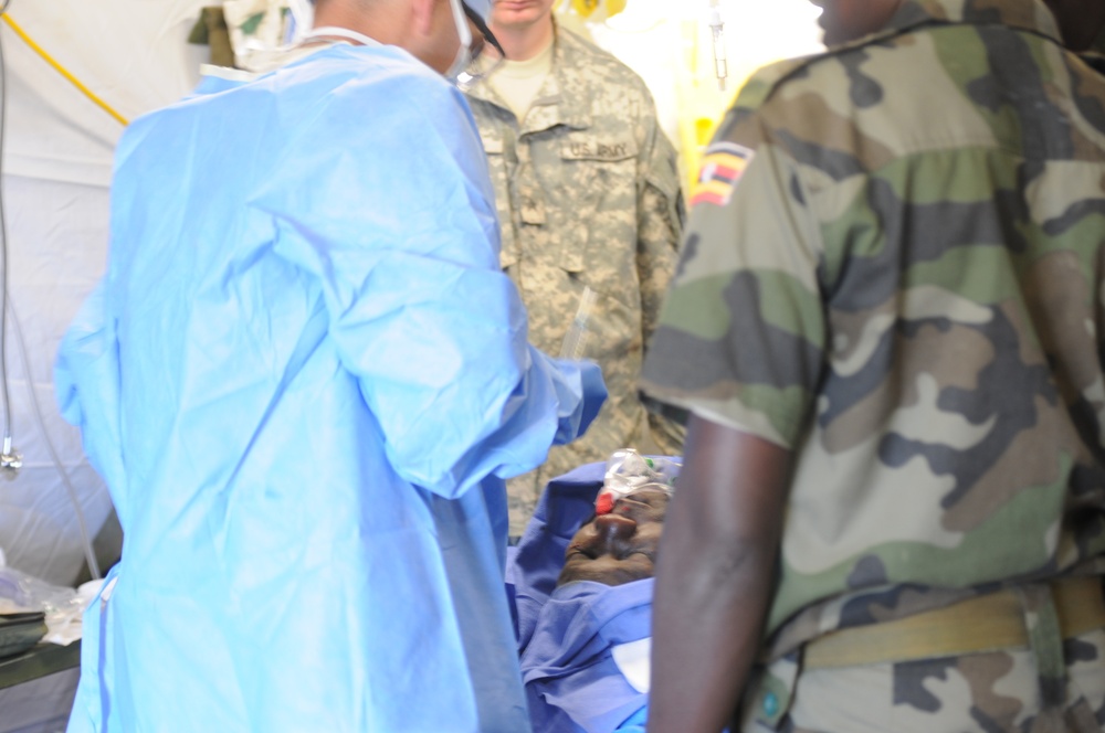 629th Forward Surgical Team Saves the Life of Injured Ugandan Soldier