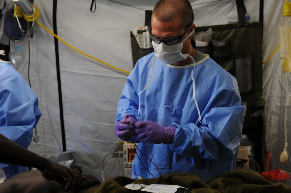 629th Forward Surgical Team Saves the Life of Injured Ugandan Soldier