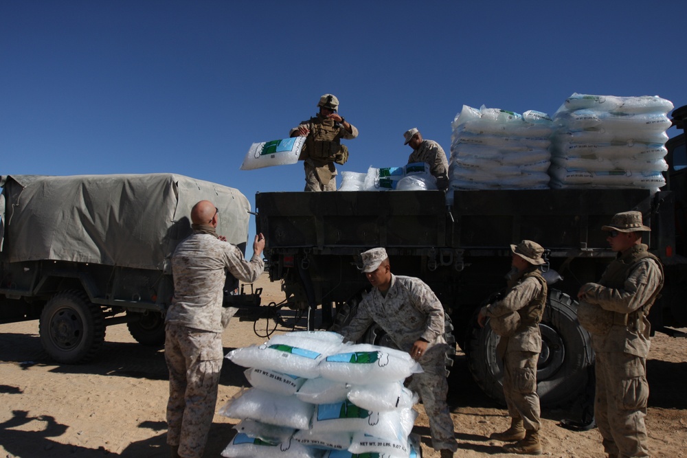 CLB-7 provides support, supplies for Operation Steel Knight