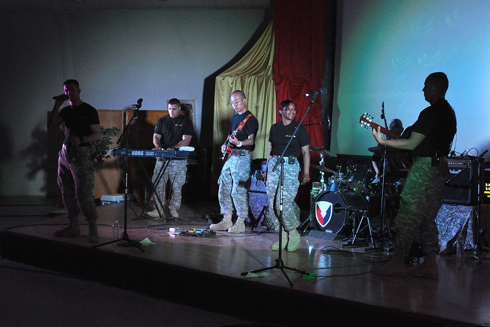 US Army Materiel Command Band rocks Q-West