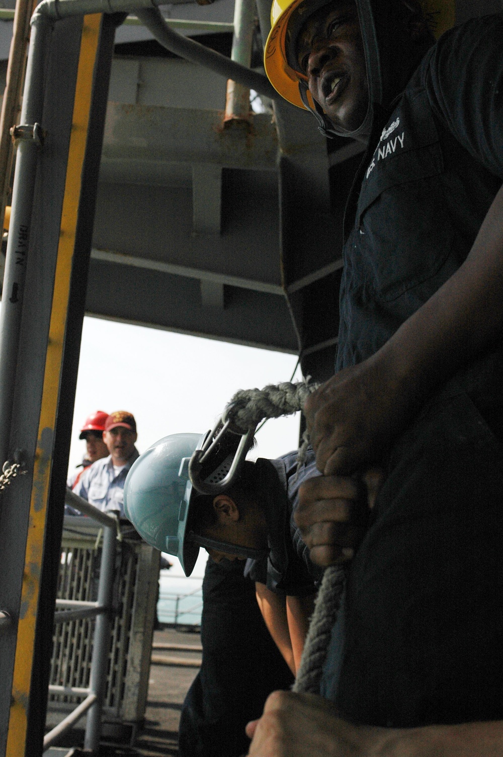 USS Nimitz docks in Bahrain