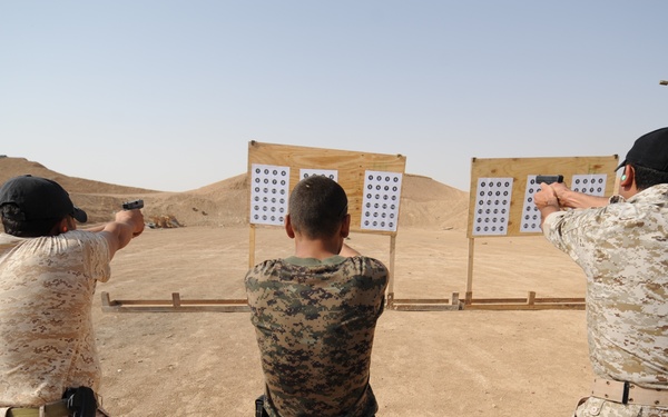 SWAT students participate in pistol training