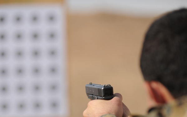 SWAT students participate in pistol training