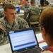 Soldier Answers Health Questionaire During Soldier Readiness Process