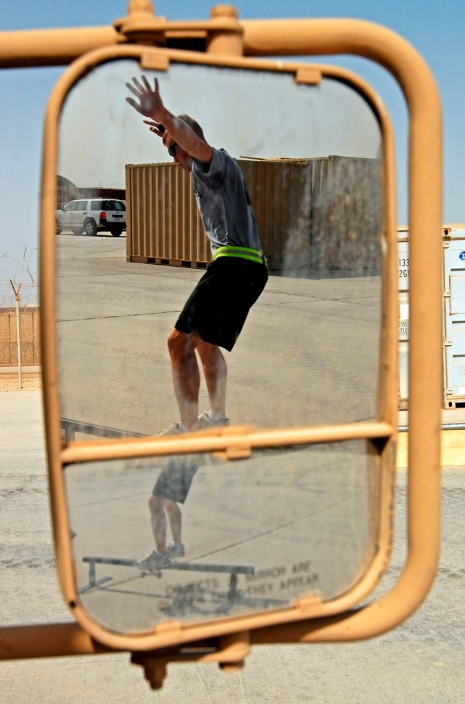 A momentary release from gravity: how one Soldier uses his skateboard to relieve stress