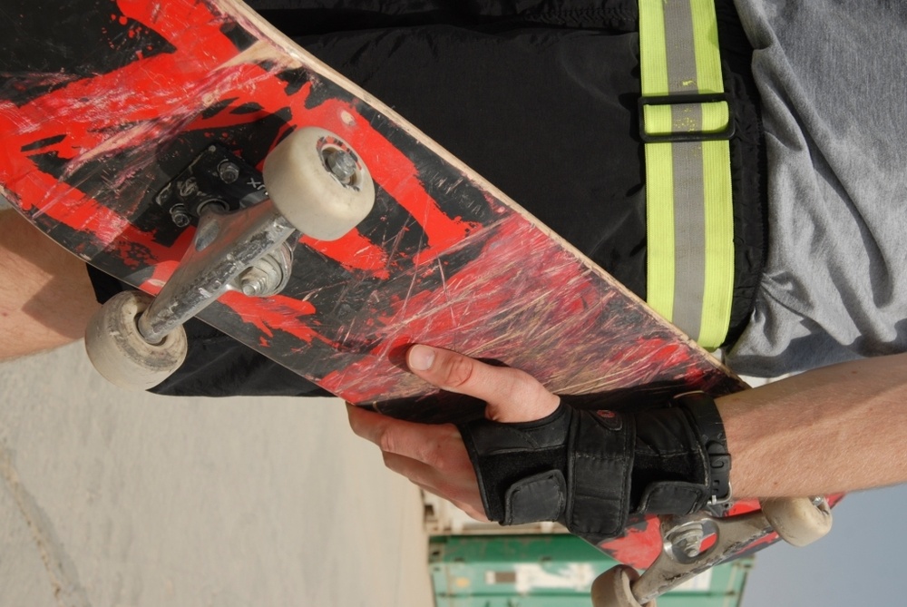 A momentary release from gravity: how one Soldier uses his skateboard to relieve stress