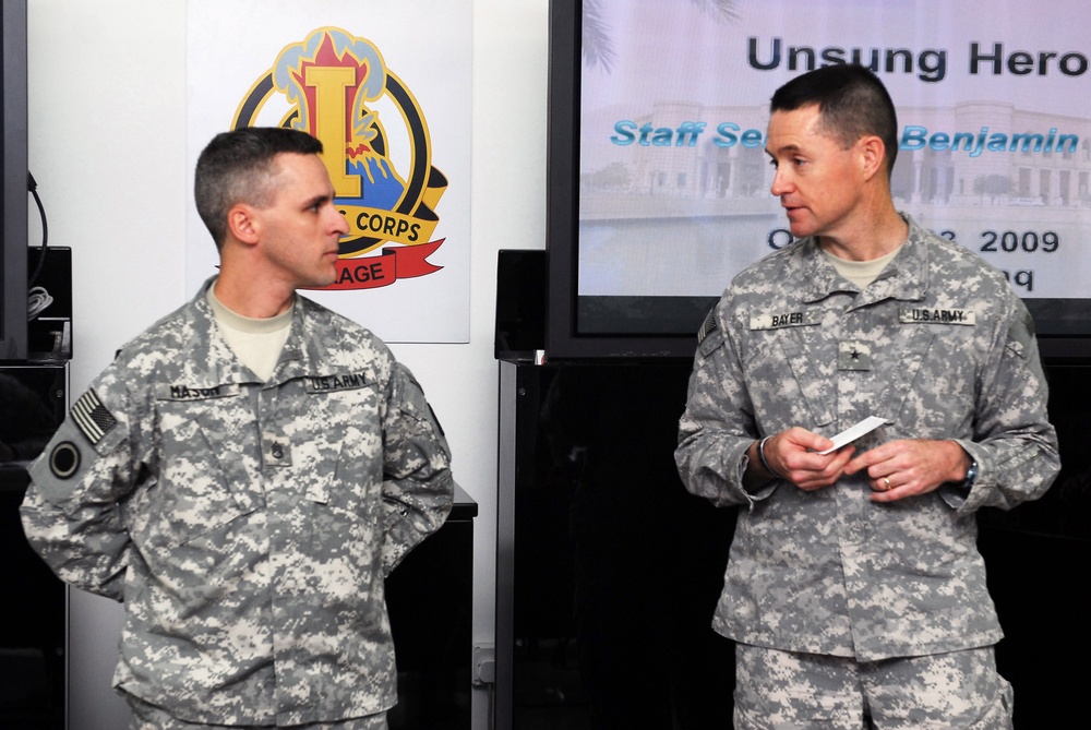 General hails Connecticut native 'Unsung Hero'