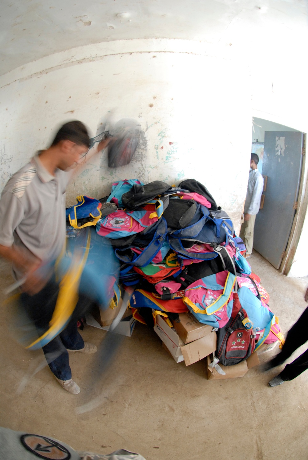 Soldiers deliver school supplies