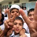 Iraqi Children Wave Iraqi Flags