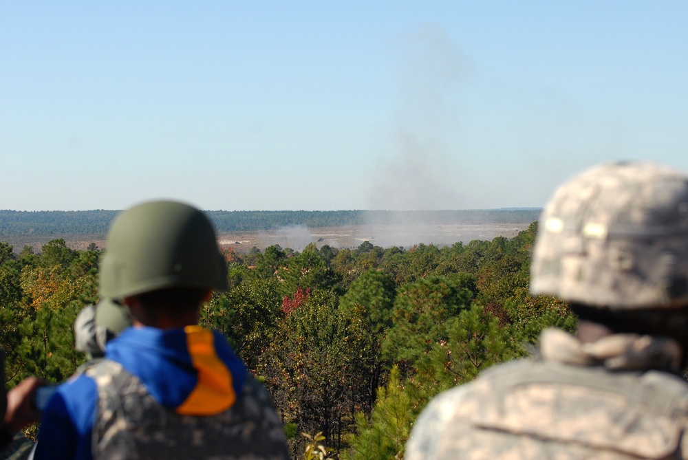 E.E. Smith students have a blast with 18th Fires Brigade (Airborne)