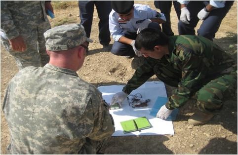 Badoush Iraqi Security Forces train on ordnance safety, evidence collection