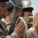 Iraqi soldiers rehearse for graduation