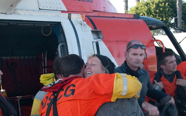 Coast Guard Rescues 5