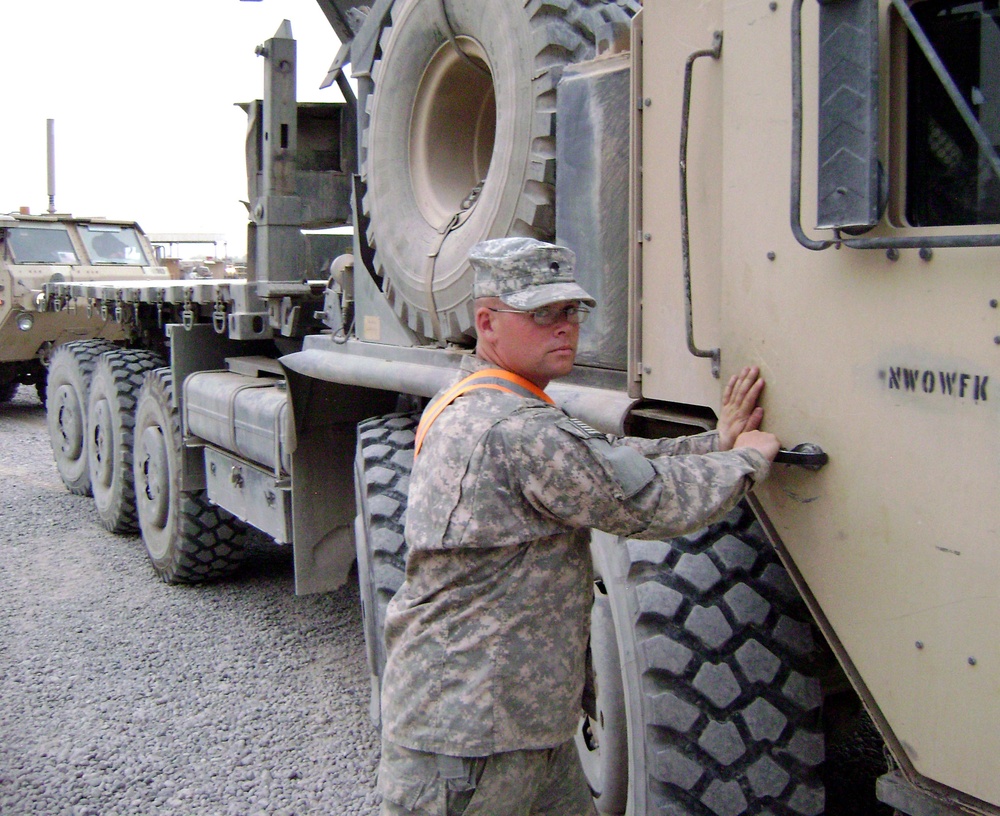 396th Transportation Co. gets ready for the road