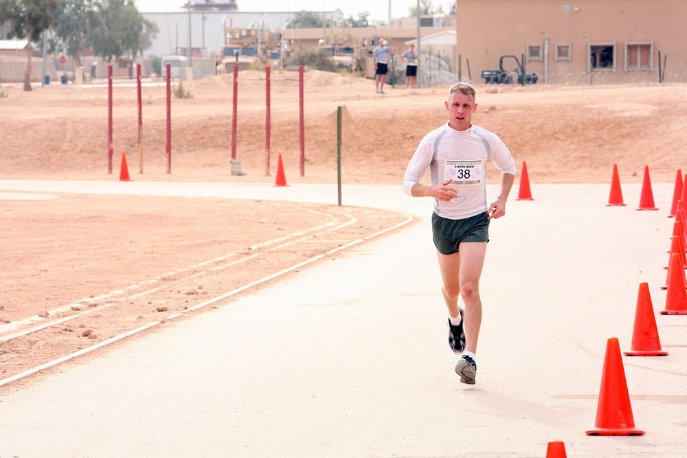4th Marine Corps Marathon 
(Forward) unites armed forces far and wide