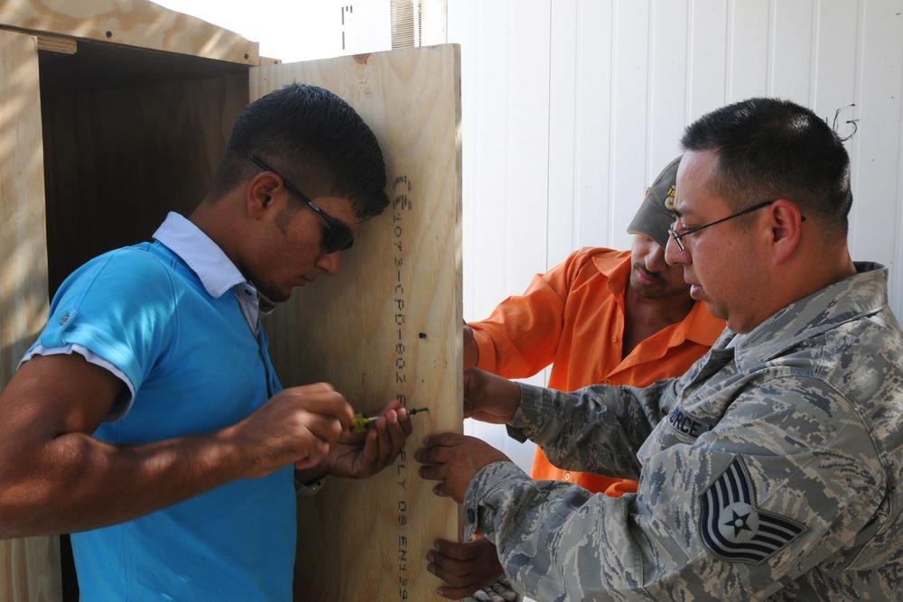 Airmen Provide Local Iraqis Building Skills