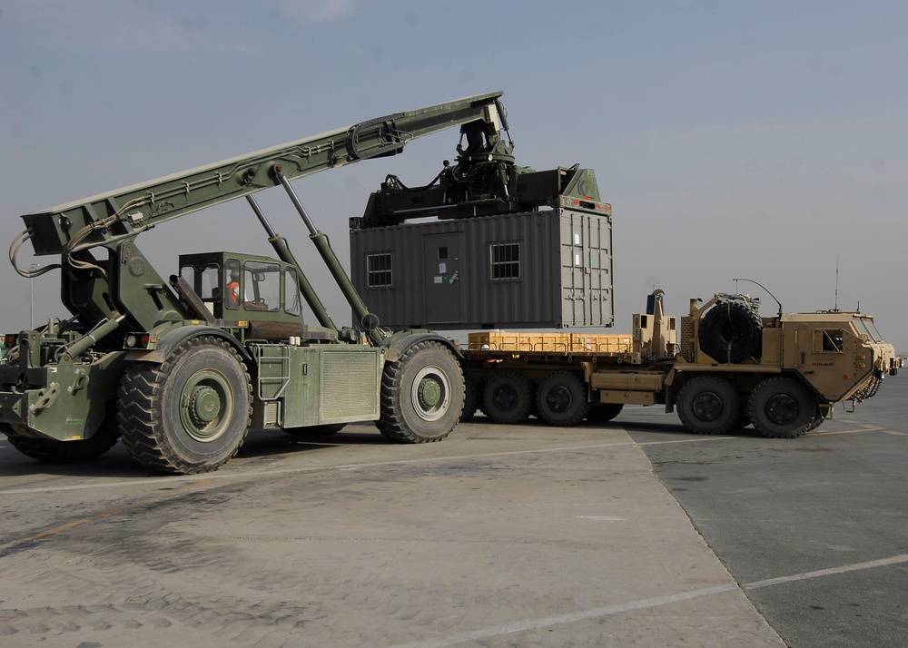 Airmen and Soldiers provide transportation for new offices