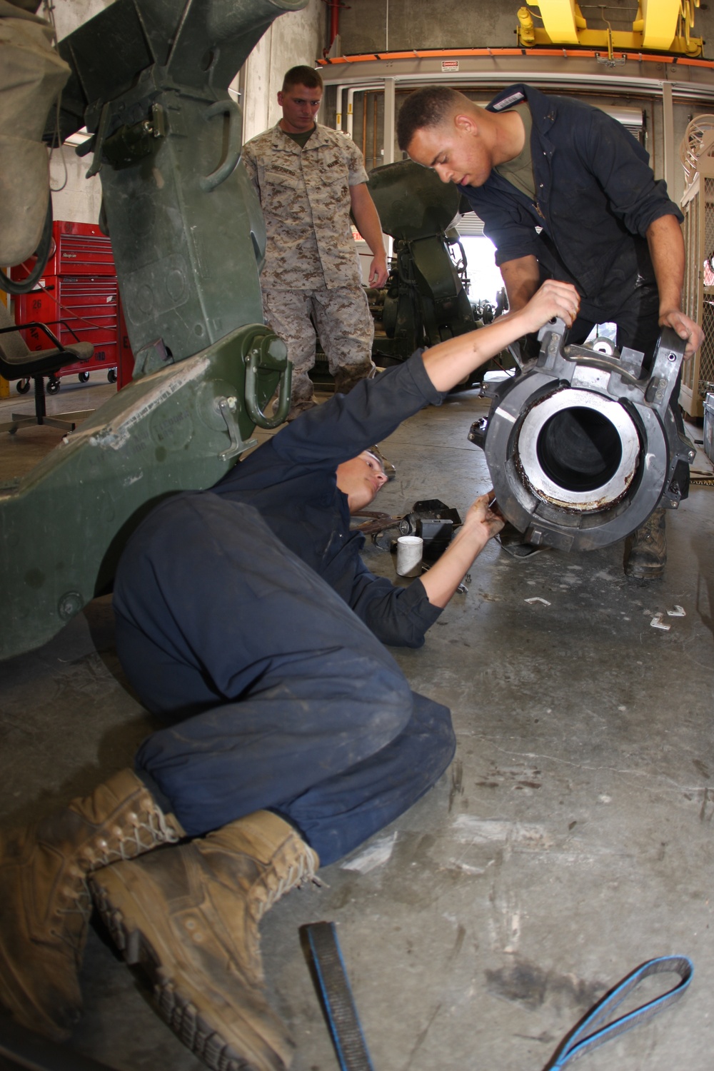 ESD artillery mechanics help keep EMV's guns firing