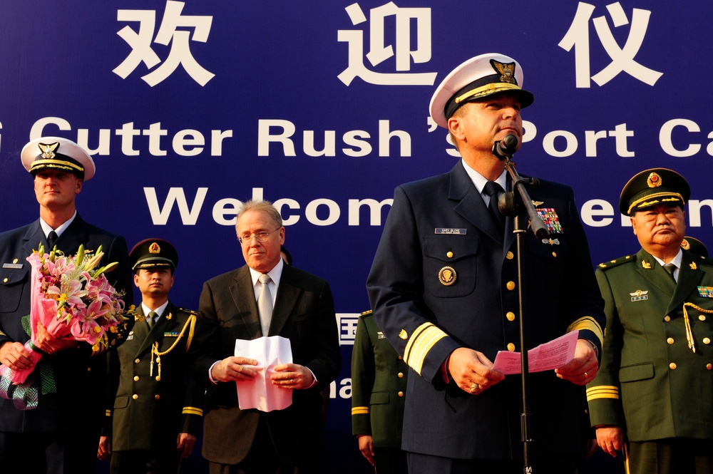 Coast Guard Cutter Rush Arrives in Shanghai