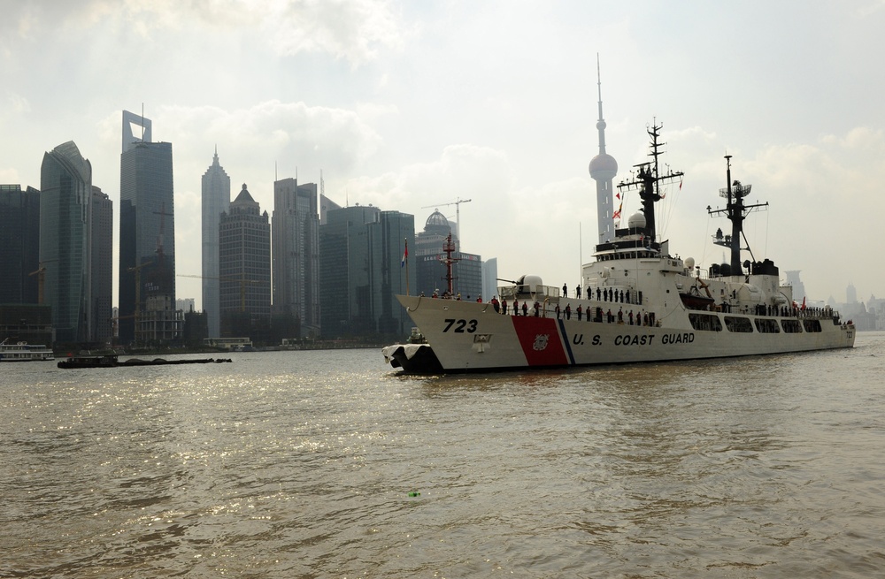 Coast Guard Cutter Rush Arrives in Shanghai