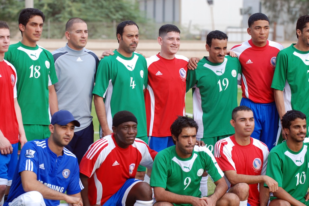 1st TSC Soccer Team Visits Kuwait's Reigning Military Champs in Friendly Match