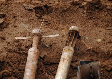 EOD soldiers prepare to blow weapons cache