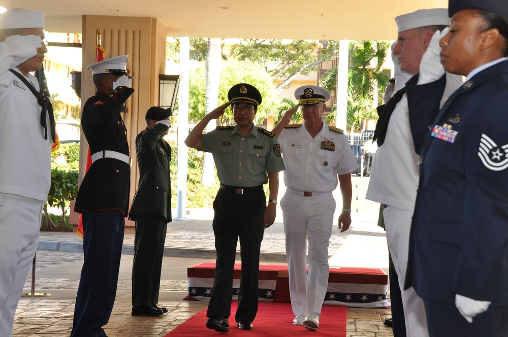 General Xu Caihou Honored at Camp H. M. Smith