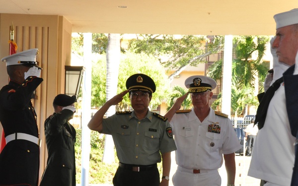 General Xu Caihou Honored at Camp H. M. Smith