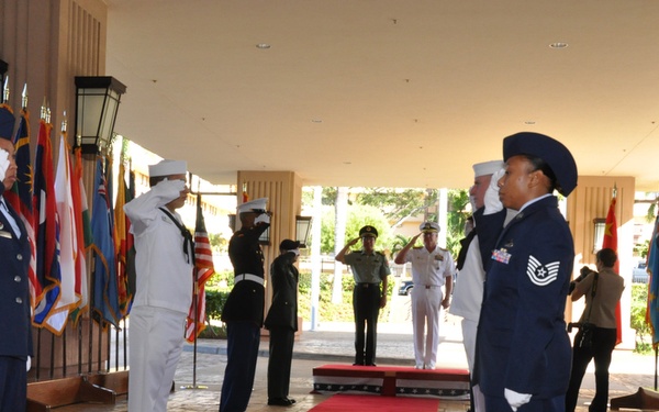 General Xu Caihou Honored at Camp H. M. Smith