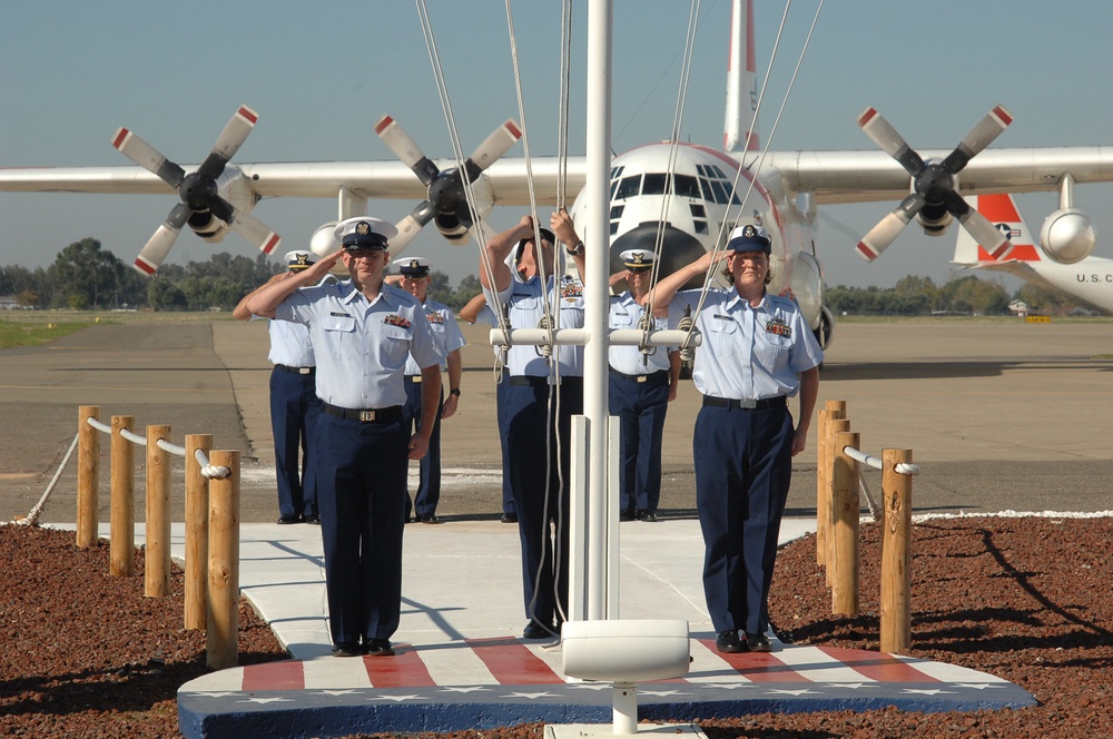 Coast Guard Air Station Sacramento Renders Honors to Missing Crew