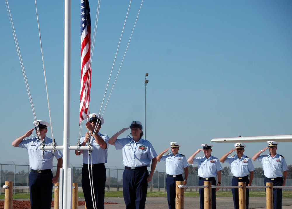 Coast Guard Air Station Sacramento Renders Honors to Missing Crew