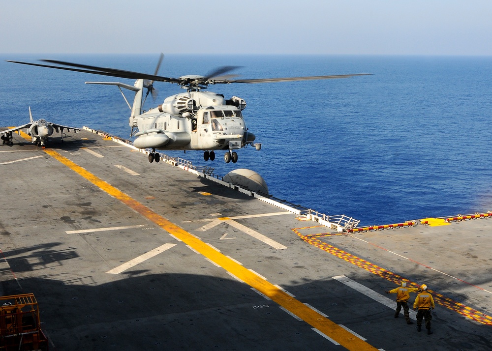 USS Bataan routine flight operations