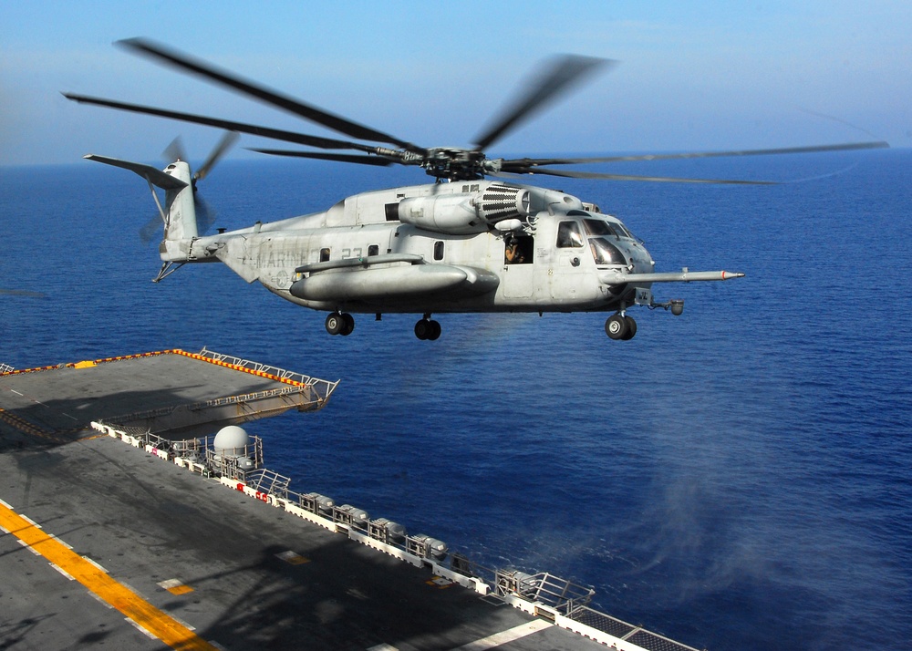 USS Bataan routine flight operations