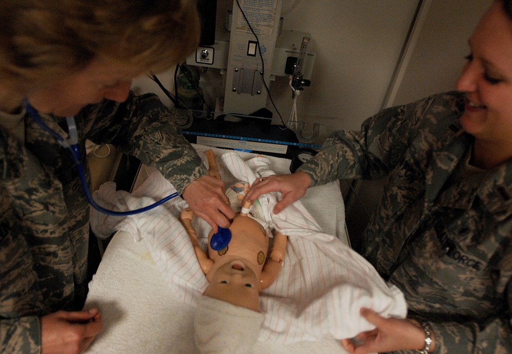 Wilford Hall trains medical Airmen with birth simulator
