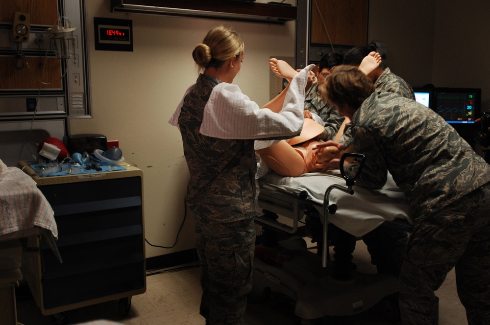 Wilford Hall trains medical Airmen with birth simulator