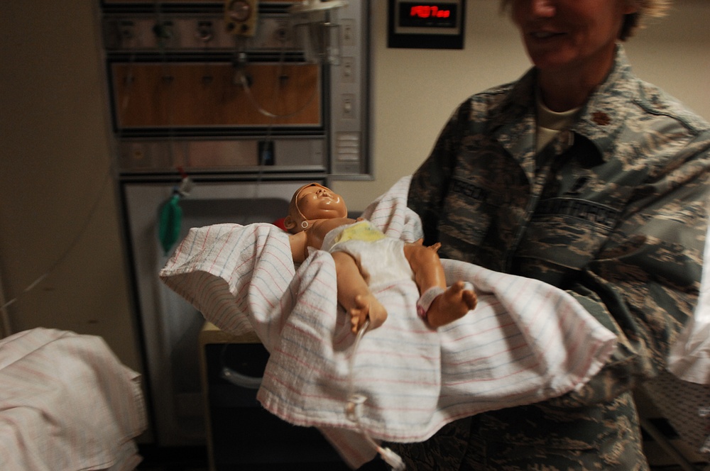 Wilford Hall trains medical Airmen with birth simulator
