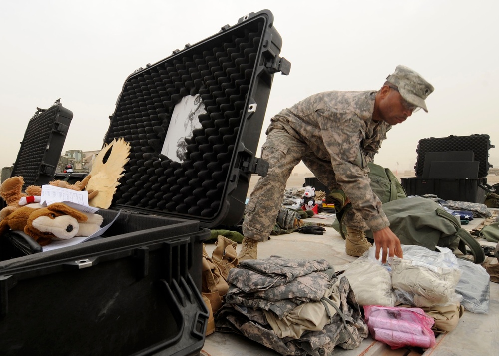 Soldiers prepare to head home