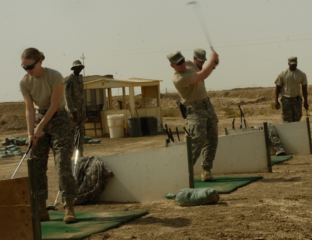 Teeing it up in Iraq