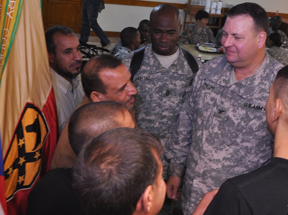 Iraqi water-pump workers visit Q-West